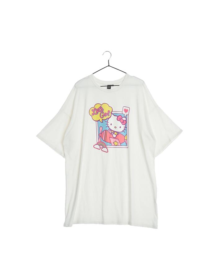SHEIN X HELLO KITTY 쉬인 헬로키티 오버핏 반팔 티셔츠/UNISEX XL