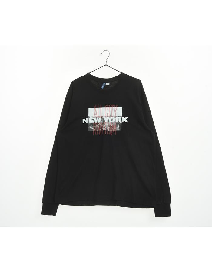 H&amp;M 에이치앤엠 긴팔 티셔츠/UNISEX L