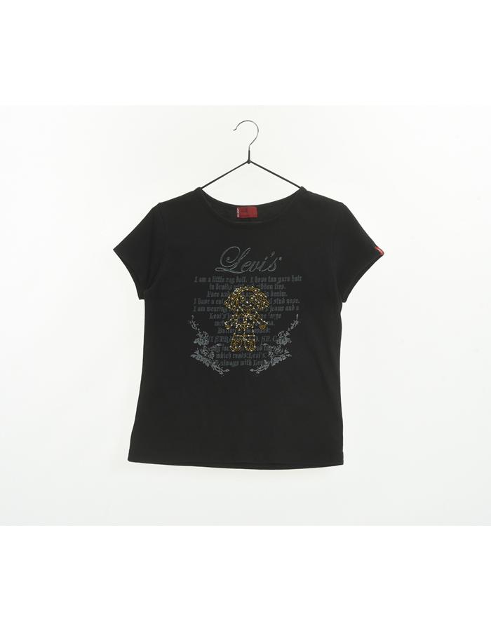 LEVI&#039;S 리바이스 비즈트리밍 반팔 티셔츠/WOMAN S