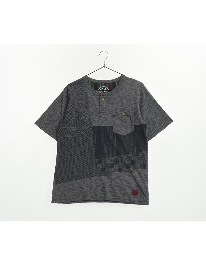 JPN 코튼 에스닉 패턴 티셔츠/WOMAN L